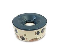 SUD TRADING Cendrier marocain en céramique Beige et bleu - Hauteur 8 cm - Diamètre 20 cm