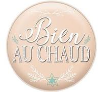 SUD TRADING Chaufferette de poche en Pvc - Diamètre 9 cm - Bien au chaud BEIGE G