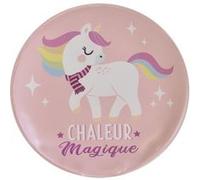 SUD TRADING Chaufferette de poche Licorne en Pvc - 9 cm ROSE G
