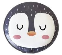 SUD TRADING Chaufferette de poche Pingouin en Pvc - Diamètre 9 cm GRIS G