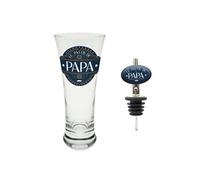 SUD TRADING Coffret cadeau verre à pastis et bec verseur assorti Le Pastis de Papa