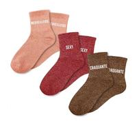 SUD TRADING COMPANY Coffret trio chaussettes paillettes merveilleuse Sexy Craquante