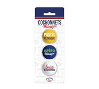 SUD TRADING COMPANY Lot de 3 cochonnets modèle pétanque Club