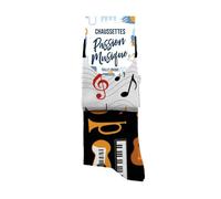 SUD TRADING COMPANY Paire de chaussettes dépareillées modèle Passion musique
