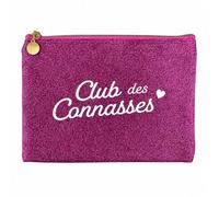 SUD TRADING COMPANY Pochette Plate Pailletée 24 × 17 cm (Fuchsia)