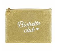 SUD TRADING COMPANY Pochette Plate Pailletée 24 × 17 cm (Or)