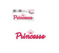 SUD TRADING Décoration murale en bois Princesse - 14 x 45 cm ROSE G