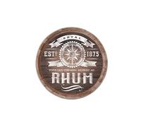 SUD TRADING Décoration murale tonneau de Rhum en Bois - Hauteur 40 cm - Largeur 40 cm - Profondeur 8 cm