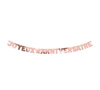 Sud Trading Guirlande Lettres Joyeux Anniversaire Rose Gold