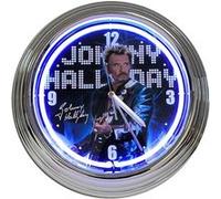 SUD TRADING Horloge bleu Johnny Hallyday - Diamètre 38 cm BLEU