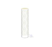 Sud Trading - Lampadaire en plastique - Hauteur 119 cm - Blanc