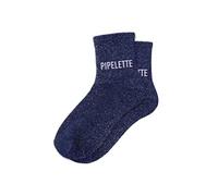 SUD TRADING Paire de chaussettes Bleue à paillettes Pipelette
