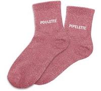 SUD TRADING Paire de chaussettes dépareillées rose Poulette et Pipelette 36-42 rose G
