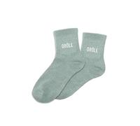 SUD TRADING Paire de chaussettes grises pailletées Drôle 36-42