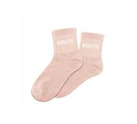 SUD TRADING Paire de chaussettes paillettes bichette rose pastel