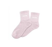 SUD TRADING Paire de chaussettes paillettes chaton rose pastel