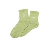 SUD TRADING Paire de chaussettes vert clair à paillettes Zen 36-42