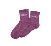 SUD TRADING Paire de chaussettes violettes à paillettes Géniale 36-42 violet G