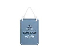 SUD TRADING Plaque à suspendre bleue en relief - Hauteur 20 cm