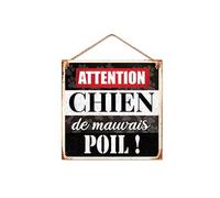 STC - Plaque Métal Chien de Mauvais Poil