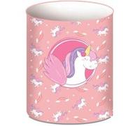 SUD TRADING Pot à crayon en métal rose Licorne - 10 x 7.6 cm rose G