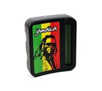 SUD TRADING Rouleuse Jamaica Rasta - En PVC - Noir - 10 x 9 x 2.5 cm