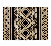 SUD TRADING Set de table en toile de jute style bohème - Ethnik - 30 x 42 cm NATUREL G