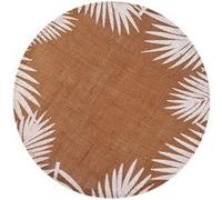 SUD TRADING Set de table rond Tropical marron - Diamètre 38 cm MARRON G