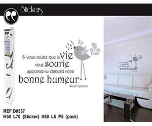 Sud Trading Sticker Bonne Humeur Vie
