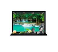 SUD TRADING Sticker Mural Zen Nature Trompe l il - 45 x 66.5 cm