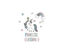 SUD TRADING Stickers muraux Princesse Licorne - 42.7 x 42 cm