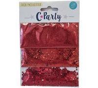 SUD TRADING Trio paillettes Rouges G