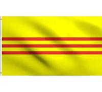 Sud-Vietnam Vietnamien Lá Cờ Tự Do Và Di Sản Drapeaux De Maison 90X150Cm Avec Œillets Drapeaux De Maison Résistant Bannière De Jardin Pour Dortoirs Maison Clubs