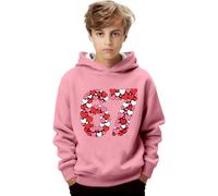 Sudadera 67 Meme NiñO - Sudadera Con Capucha Gráfica Infantil Para Niños Chaqueta Polar de Abrigo Cálido Con Bolsillo Para Actividades Exteriores y USO Cotidiano