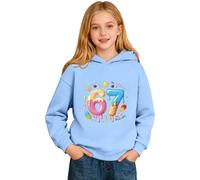 Sudadera 67 NiñA - Sudadera Con Capucha gráfica Informal Para niños forro Polar bolsillo cómoda Abrigo