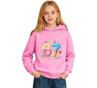 Sudadera 67 NiñA - Sudadera Con Capucha gráfica Informal Para niños forro Polar bolsillo cómoda Abrigo