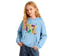 Sudadera NiñA - Sudadera Con Capucha de Para niñas de Polar Con bolsillos Manga Larga y gráfico divertido Para informales