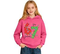 Sudadera Six Seven NiñO - Sudadera Con Capucha Cómoda Para Niñas - Prenda Deportiva Informal Para Juego y Actividades Escolares