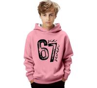 Sudadera Six Seven NiñO - Sudadera Con Capucha Gráfica Para Niño Manga Larga Cálida Polar Diaria Juego Informal Juvenil