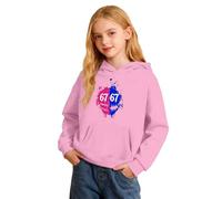 Sudadera Six Seven NiñO - Sudadera Con Capucha Infantil de diseño Abstracto y Estampado animado Chaqueta Polar Para ropa Informal juvenil