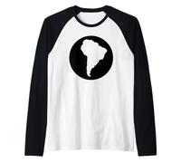 Sudamerica Brésil Carte de l'Argentine Grande Amérique du Sud Latine Manche Raglan