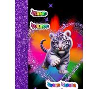 Sudan Farooq: Purple Tiger W/ Color Splash Composition Book: Hudain Muhammad Publishing House