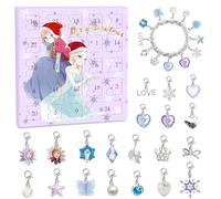 sudatong Calendrier de l'Avent 2025 pour filles de 6 à 12 ans - Kit de fabrication de bracelets à breloques à faire soi-même avec 24 surprises, compte à rebours de Noël pour enfants