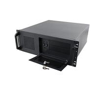 SUDEG Armoire Réseau, 4U Armoire Serveur, Racks pour Ordinateur et Serveur avec Parties Latérales de Porte Verrouillables et Bbaies de Lecteur HDD 7 x 3,5 avec Ventilateur de 80 mm, SL-450A