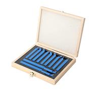 SUDEG Ensemble de Ciseau à Tour de 11 pièces, Ciseau Tournant en Carbure de Tungstène 10x10mm pour Outils de Tour en Métal, Ensemble doutils de Tour pour Tour Ordinaire et Tour CNC