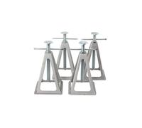 SUDEG Lot de 4 Chandelles de Stabilisation pour Caravane Stabilisateur pour Camping-Car Charge 3600kg pour Les Remorques de Caravane et Les Caravanes(Tête Ronde)