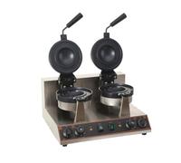 SUDEG Machine à Hamburger Commercial, Burger Machine double tête électrique Sandwicher Presse, Rotatif UFO Burger Maker Machine à glace 2600W, Antiadhésive, Chauffage rapide 50 à 300 ℃