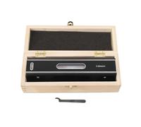 SUDEG Niveau à eau Mécanique,Niveau à eau Cadre,Niveau à bulle,Niveau à eau de Précision avec Coffret en Bois, Précision : 0,02mm/m,Longueur : 200 mm