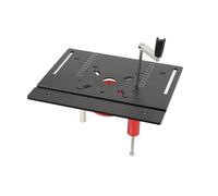 SUDEG Routeur Lift, Table Fraisage Défonceuse, Kit daccessoires pour Table de Fraisage, Système de Levage Manuel Bois Machine de Gravure Table Scie Insert Substrat DIY Réglable