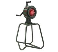 SUDEG Sirène à Manivelle,125dB Sirène Portable à Manivelle,Sirène de Raid Aérien à Commande Manuelle avec Support Amovible,Air Raid pour Les Troupes Scolaires Alarmant,SY-200B Vert